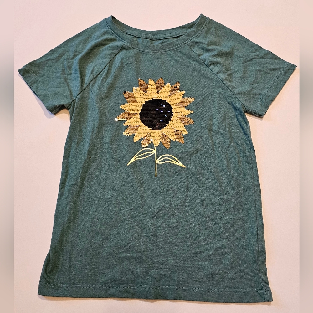 Cat & Jack Sunflower Sequin shirt